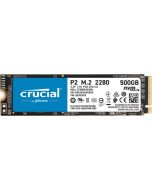 Crucial P2 500GB PCIe NVMe Gen-3.0 x4 3D TLC NAND SLC Cache M.2 NGFF (2280) Solid State Drive - CT500P2SSD8