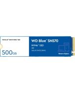 WD Blue SN570 - 500GB PCIe NVMe 3.0 x4 3D TLC NAND Flash HMB-SLC Cache M.2 NGFF (2280) Solid State Drive - WDS500G3B0C