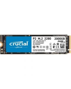 Crucial P2 2TB PCIe NVMe Gen-3.0 x4 3D TLC NAND HMB Cache M.2 NGFF (2280) Solid State Drive - CT2000P2SSD8