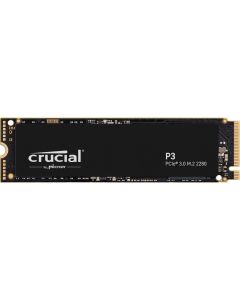 Crucial P3 - 500GB PCIe NVMe 3.0 x4 QLC NAND Flash HMB-SLC Cache M.2 NGFF (2280) Solid State Drive - CT500P3SSD8