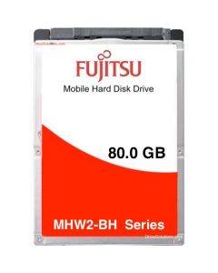 Fujitsu MHW2-BH Mobile HDD - 80.0GB 5400RPM SATA 1.5Gb/s 8MB Cache 2.5" 9.5mm Laptop Hard Drive - MHW2080BH
