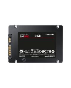 Samsung 860 PRO 512GB SATA 6Gb/s 2bit MLC V-NAND 512MB LPDDR4 Cache 2.5" 6.8mm Solid State Drive - MZ-76P512E (TCG Opal 2)
