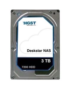 Hitachi DeskStar NAS - 3TB 7200RPM 512e SATA III 6Gb/s 64MB Cache 3.5" Enterprise Class Hard Drive - HDN724030ALE640