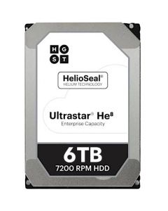 Hitachi Ultrastar He8 - 6TB 7200RPM 512e SAS 12Gb/s 128MB Cache 3.5" Enterprise Class Hard Drive - HUH728060AL5200 (ISE)