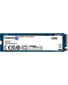 Kingston NV2 500GB PCIe NVMe 4.0 x4 3D TLC NAND Pseudo-SLC Cache M.2 NGFF (2280) Solid State Drive - SNV2S/500G