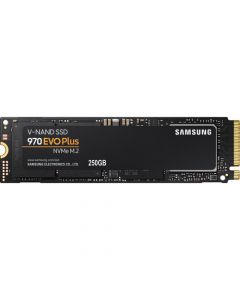 Samsung 970 EVO Plus - 250GB PCIe NVMe 3.0 x4 3D MLC V-NAND Flash 512MB DRAM Cache M.2 NGFF (2280) Solid State Drive - MZ-V7S250B/AM