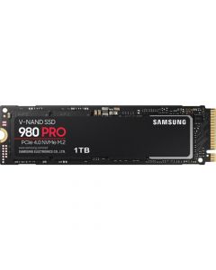 Samsung 980 PRO 1TB PCIe NVMe Gen-4.0 x4 MLC V-NAND 1GB LPDDR4 Cache M.2 NGFF (2280) Solid State Drive - MZ-V8P1T0B/AM