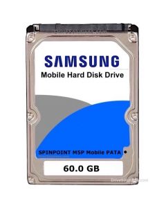 Samsung Spinpoint M5P Mobile - 60.0GB 5400RPM Ultra ATA-100Mb/s 8MB Cache 2.5" 9.5mm Laptop Hard Drive - HM061GC