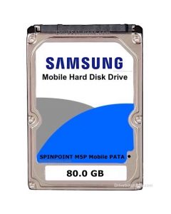 Samsung Spinpoint M5P Mobile - 80.0GB 5400RPM Ultra ATA-100Mb/s 8MB Cache 2.5" 9.5mm Laptop Hard Drive - HM080GC