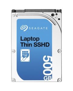 Seagate Laptop Thin SSHD - 500GB 5400RPM + 8GB MLC NAND SATA III 6Gb/s 64MB Cache 2.5" 6.8mm Hybrid Hard Drive - ST500LM000