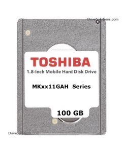 Toshiba Mobile HDD - 100GB 4200RPM ZIF Ultra-ATA 100Mb/sec 8MB Cache 1.8" 8mm Laptop Hard Drive - MK1011GAH