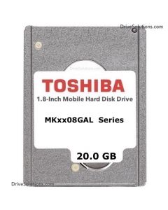 Toshiba Mobile HDD - 20.0GB 4200RPM ZIF Ultra-ATA 100Mb/sec 2MB Cache 1.8" 5mm Laptop Hard Drive - MK2008GAL