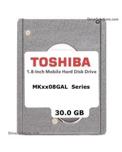 Toshiba Mobile HDD - 30.0GB 4200RPM ZIF Ultra-ATA 100Mb/sec 2MB Cache 1.8" 5mm Laptop Hard Drive - MK3008GAL