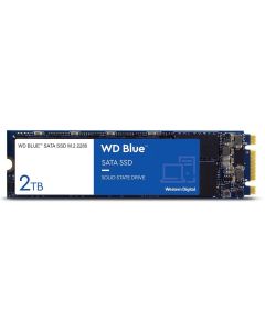Western Digital Blue - 2TB SATA III 6Gb/s 3D TLC NAND Flash Tiered DDR Cache M.2 NGFF (2280) Solid State Drive - WDS200T2B0B