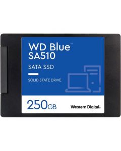 Western Digital Blue SA510 250GB SATA III 6Gb/s 3D TLC NAND Tiered DDR3 Cache 2.5" 7mm Solid State Drive - WDS250G3B0A