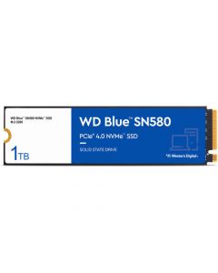 Western Digital Blue SN580 - 1TB PCIe NVMe 4.0 x4 3D TLC NAND Flash HMB SLC Cache M.2 NGFF 2280 Solid State Drive - WDS100T1B0E