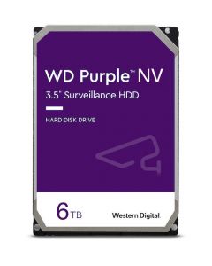 Western Digital Purple NV - 6TB IntelliPower SATA III 6Gb/s 64MB Cache 3.5" Surveillance Hard Drive - WD6NPURX