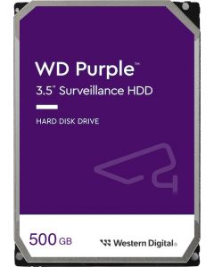 Western Digital Purple - 500GB 5400RPM SATA III 6Gb/s 64MB Cache 3.5" Surveillance Hard Drive - WD05PURZ