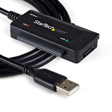 USB 2.0 to SATA / IDE Combo Adapter for 2.5" and 3.5" SSD/HD Data Transfer