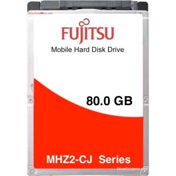 Fujitsu MHZ2-CJ Mobile HDD - 80.0GB 7200RPM SATA 3Gb/s 16MB Cache 2.5" 9mm Hard Drive - MHZ2080CJ (SED)