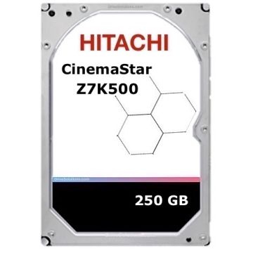 HGST CinemaStar Z7K500 - 250GB 5400RPM SATA 6Gb/s 32MB Cache 2.5" 7mm Surveillance Hard Drive - HCC725025A7E630