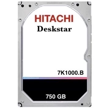 Hitachi Deskstar 7K1000.B - 750GB 7200RPM SATA 3Gb/s 8MB Cache 3.5" Hard Drive - HDT721075SLA380