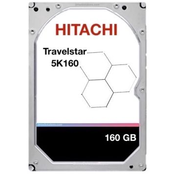 Hitachi Travelstar 5K160 - 160GB 5400RPM Ultra ATA-100Mb/s 8MB Cache 2.5" 9.5mm Laptop Hard Drive - HTS541616J9AT00