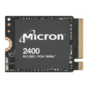 Micron 2400 - 512GB PCIe NVMe Gen-4.0 x4 QLC NAND Flash HMB-SLC Cache M.2 NGFF 2230 Solid State Drive - MTFDKBK512QFM