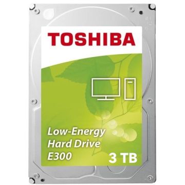 Toshiba E300 HDD - 3TB 5940RPM SATA III 6Gb/s 64MB Cache 3.5" Desktop Hard Drive - HDWA130XZSTA