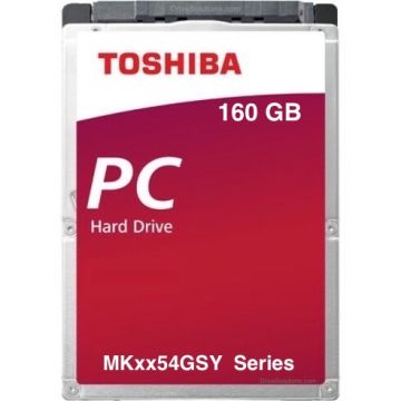 Toshiba Mobile HDD - 160GB 7200RPM SATA 3Gb/s 16MB Cache 2.5" 9mm Hard Drive - MK1654GSY