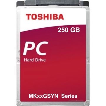 Toshiba Mobile HDD - 250GB 7200RPM SATA 3Gb/s 16MB Cache 2.5" 9mm Hard Drive - MK2561GSYN