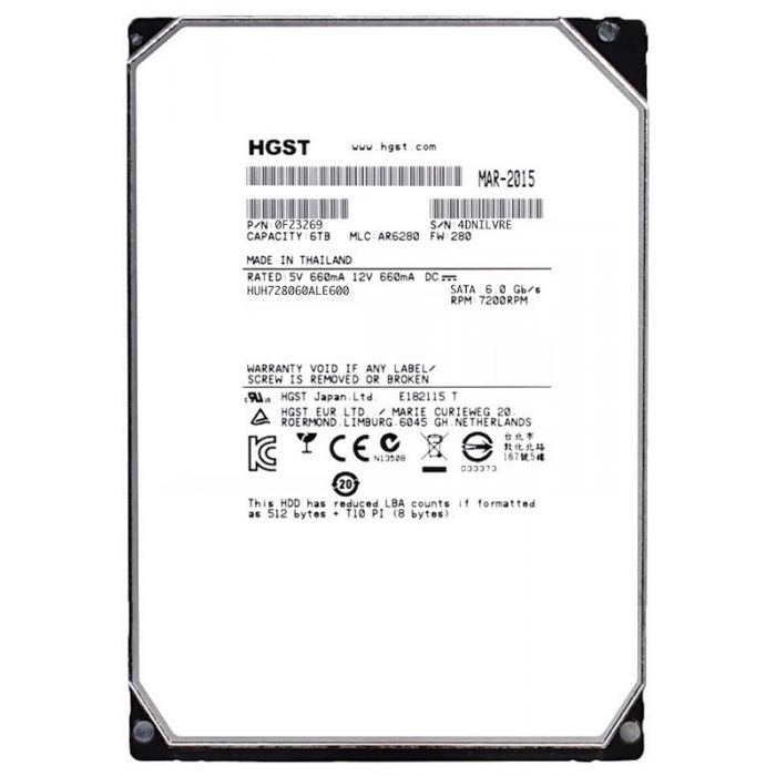 HGST Ultrastar He8 HUH728060ALE600 Enterprise Hard Drive - Drive