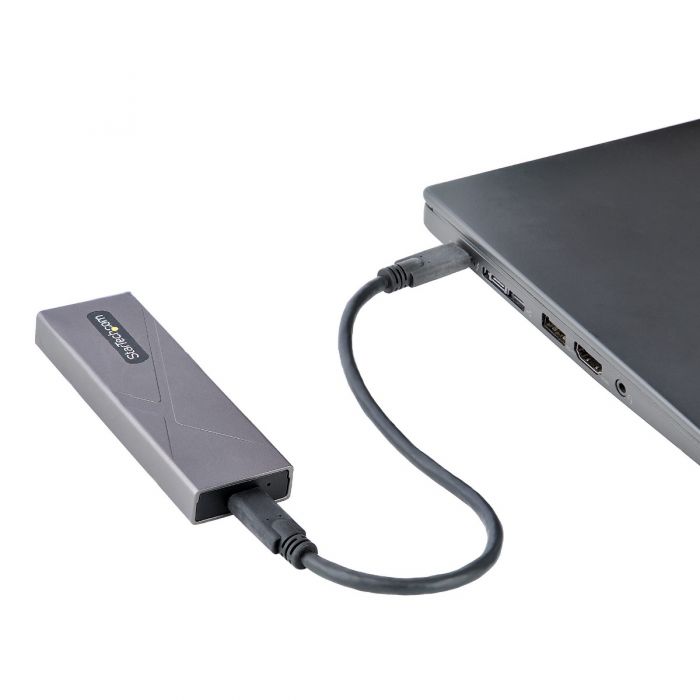 M.2 NVME SSD Enclosure Adapter Tool-Free, USB C 3.1 Gen 2 10Gbps to NVME  NGFF SATA PCIe M-Key(B+M Key) External Solid State Drive Enclosure, Support