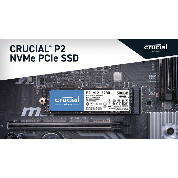 Crucial P2 250GB NVMe 3 x4 TLC NAND M.2 2280 SSD CT250P2SSD8