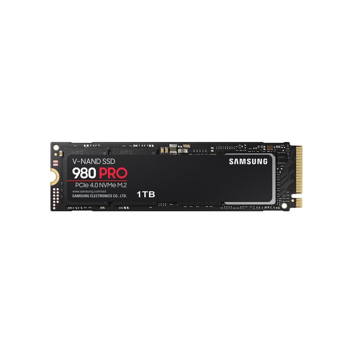 Samsung 980 PRO - 1TB PCIe NVMe 4.0 x4 MLC V-NAND Flash 1GB LPDDR4 DRAM  Cache M.2 NGFF (2280) Solid State Drive - MZ-V8P1T0B/AM