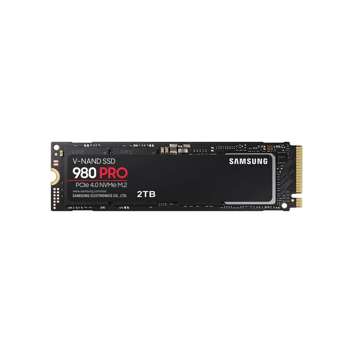 Samsung 980 PRO 2TB PCIe NVMe Gen-4.0 x4 3bit MLC V-NAND 2GB LPDDR4 Cache  M.2 NGFF (2280) Solid State Drive - MZ-V8P2T0B/AM