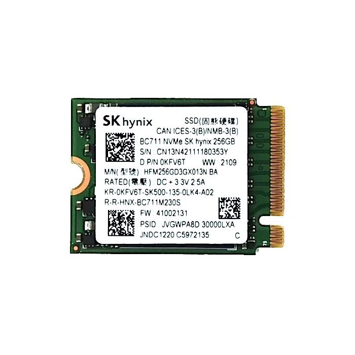 SK hynix BC711 - 256GB PCIe NVMe Gen-3.0 x4 TLC NAND Flash HMB-SLC Cache  M.2 NGFF 2230 Solid State Drive - HFM256GD3GX013N