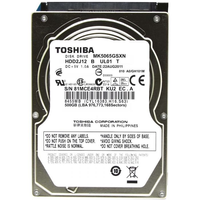 Toshiba Mobile HDD MK5065GSXN Laptop Hard Drive - Drive Solutions