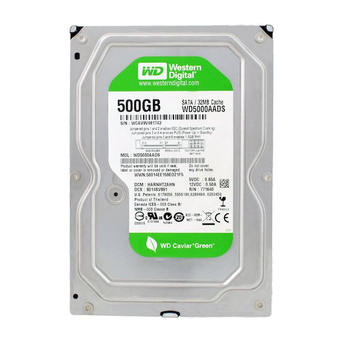 Buy the Western Digital Green WD5000AADS Desktop Hard Drive