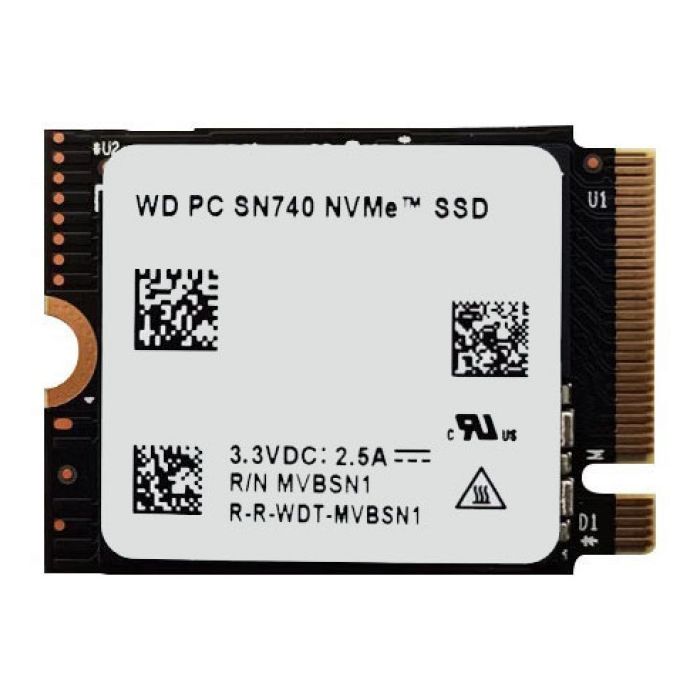 Western Digital SN740 - 256GB PCIe NVMe Gen-4.0 x4 TLC NAND Flash HMB-SLC  Cache M.2 NGFF 2230 Solid State Drive - SDDPTQD-256G