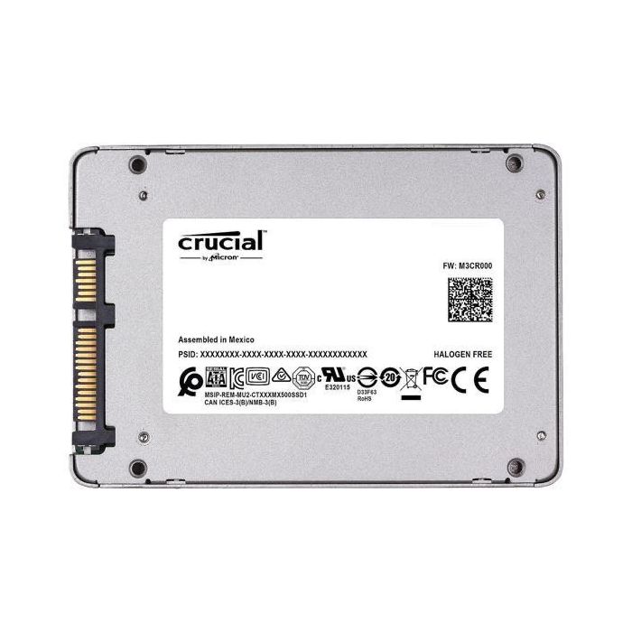 250GB SATA III 6Gb/s 3D TLC NAND Flash 512MB DRAM Cache 2.5" Solid State Drive - Crucial