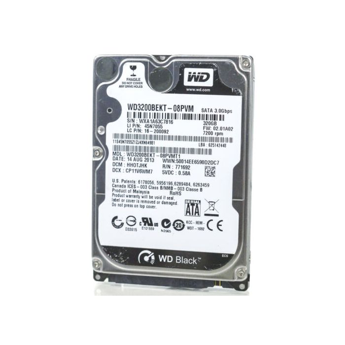 Dell 0W5Y3D - 320GB 7200RPM SATA II 3Gb/s 16MB Cache 2.5" 9.5mm Laptop Hard Drive