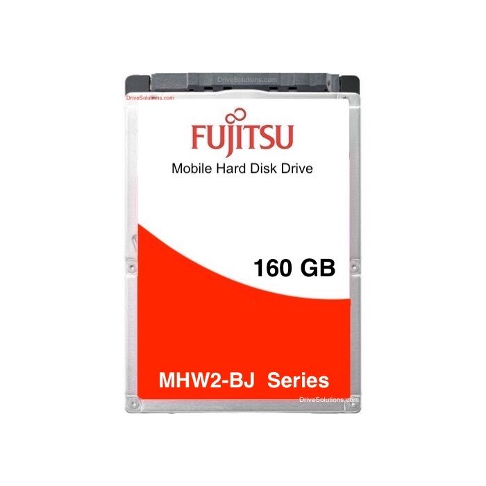 Fujitsu MHW2-BJ Mobile HDD - 160GB 7200RPM SATA II 3Gb/s 8MB Cache 2.5" 9.5mm Laptop Hard Drive - MHW2160BJ