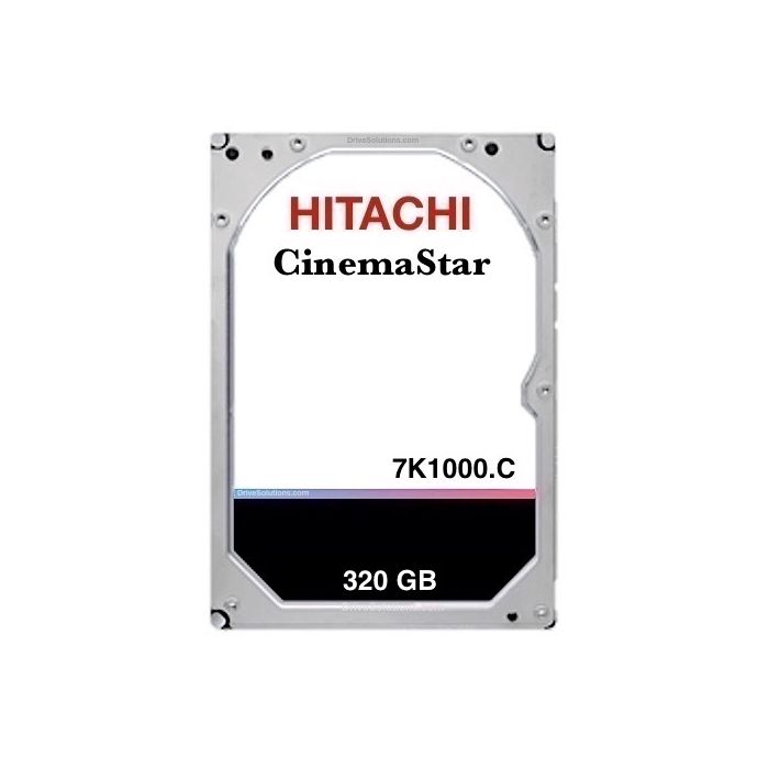 Hitachi CinemaStar 7K1000.C - 320GB 7200RPM SATA II 3Gb/s 8MB Cache 3.5" Desktop Hard Drive - HCS721032CLA382