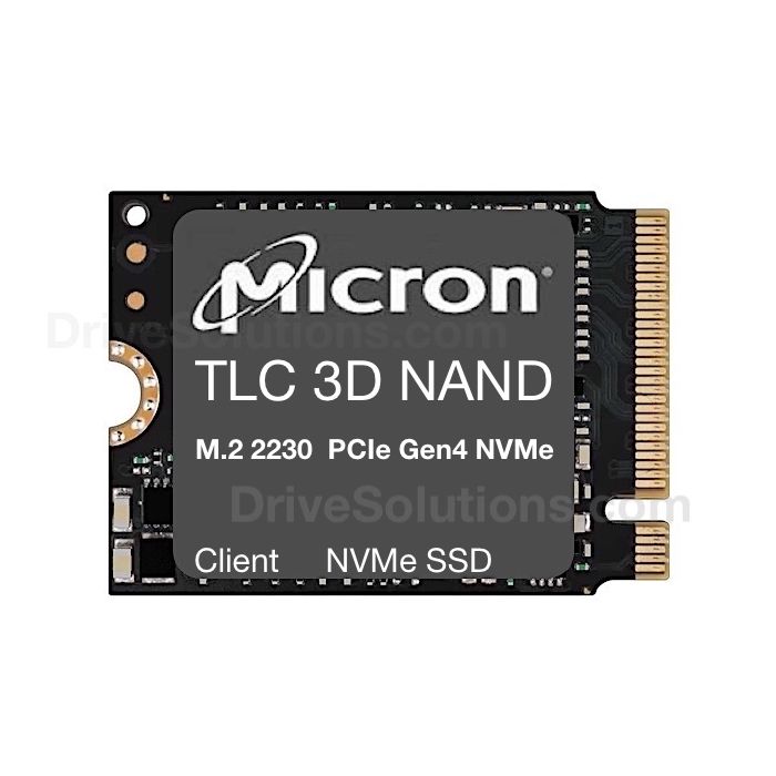 1TB PCIe Gen4 NVMe TLC NAND HMB SLC Cache M.2 2230 Solid State Drive Micron Entry