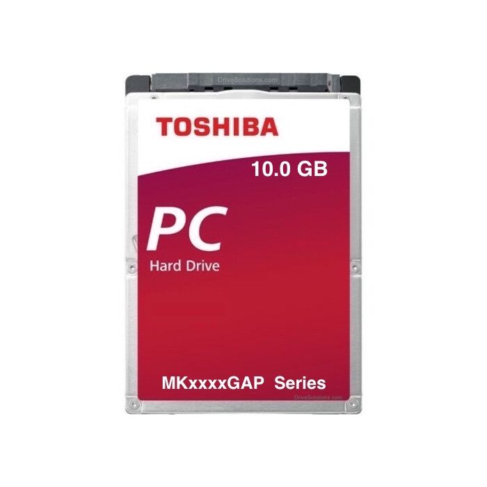Toshiba Mobile HDD - 10.0GB 4200RPM Ultra ATA-66Mb/s 1MB Cache 2.5" 9.5mm Laptop Hard Drive - MK1016GAP